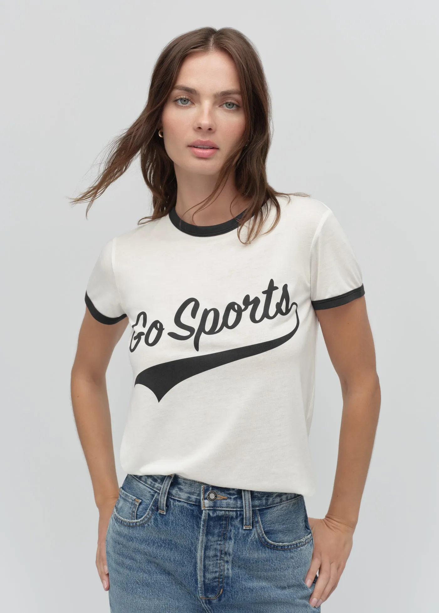 THE GO SPORTS RINGER TEE sold by Favorite Daughter