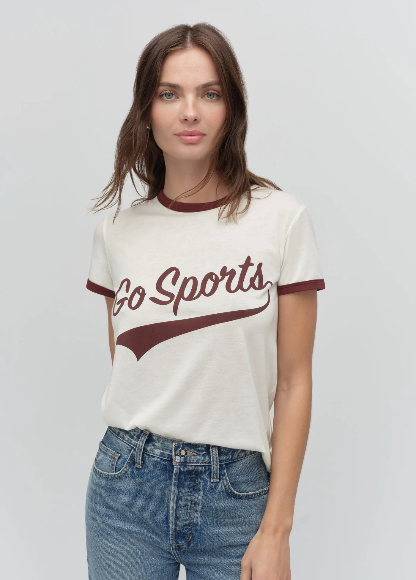 THE GO SPORTS RINGER TEE sold by Favorite Daughter product image thumbnail 2