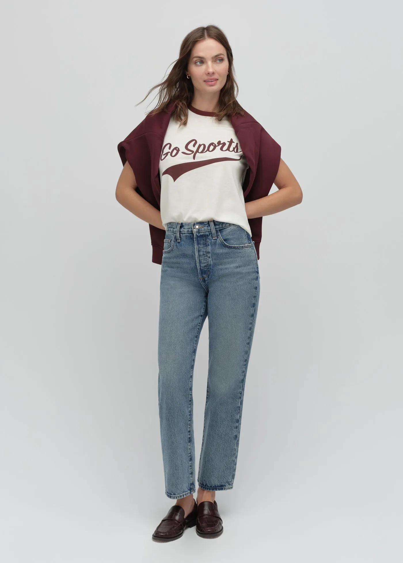 THE GO SPORTS RINGER TEE sold by Favorite Daughter product image thumbnail 3