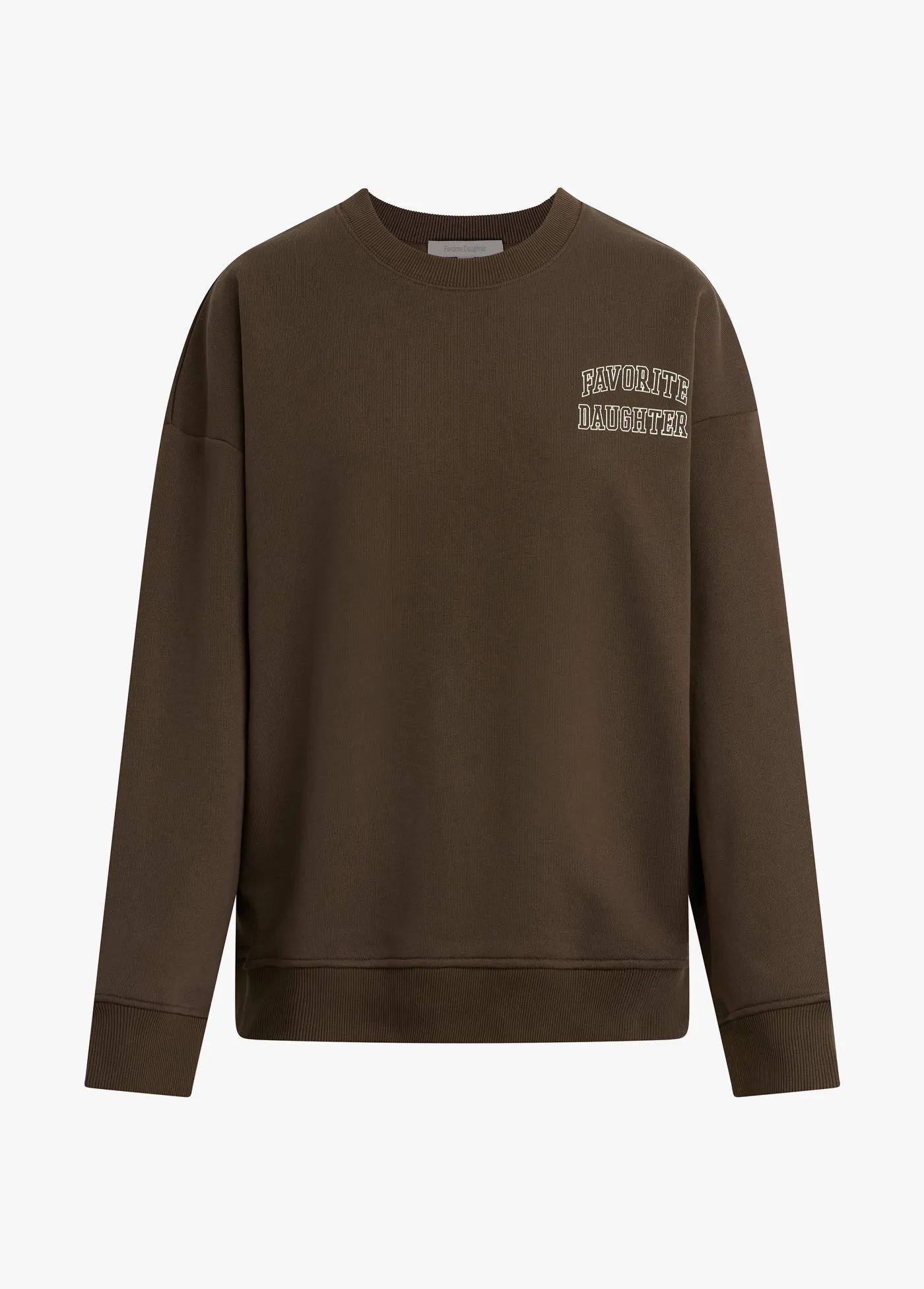 THE COLLEGIATE CHEST LOGO SWEATSHIRT sold by Favorite Daughter