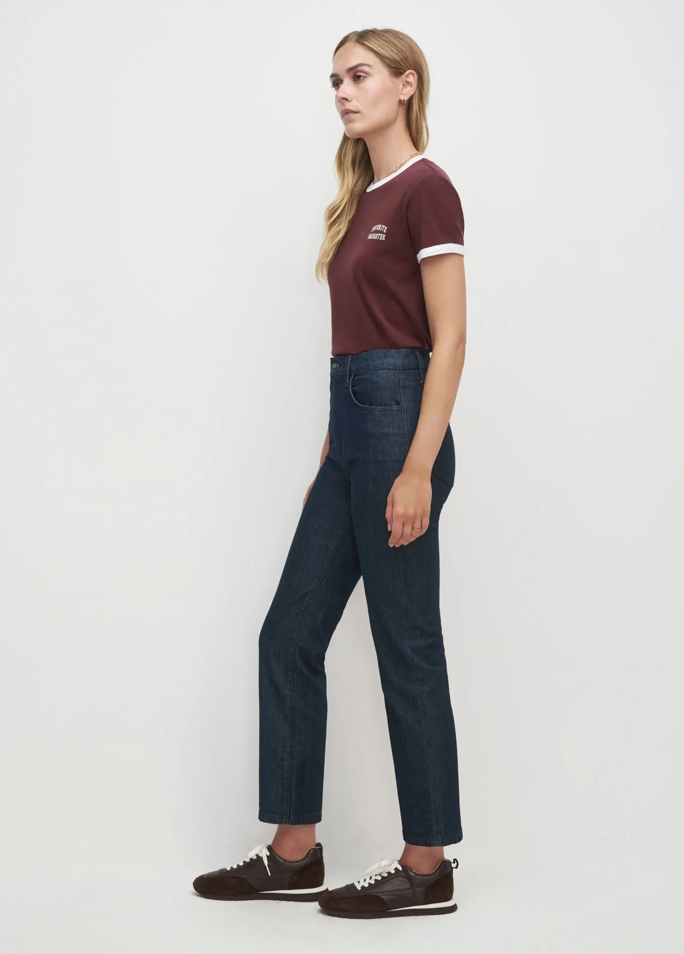 THE CROPPED FAVORITE DAUGHTER RINGER TEE sold by Favorite Daughter product image thumbnail 3
