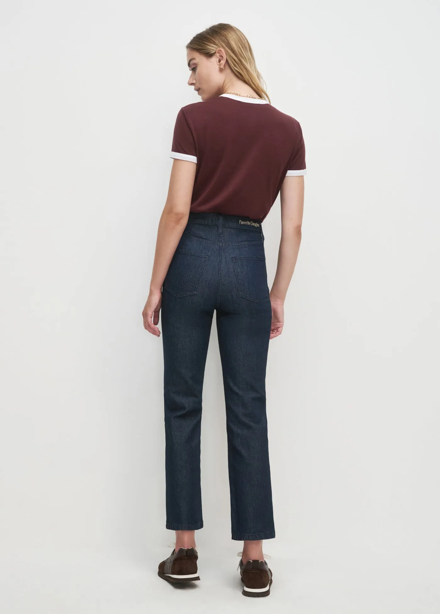 THE CROPPED FAVORITE DAUGHTER RINGER TEE sold by Favorite Daughter product image thumbnail 4