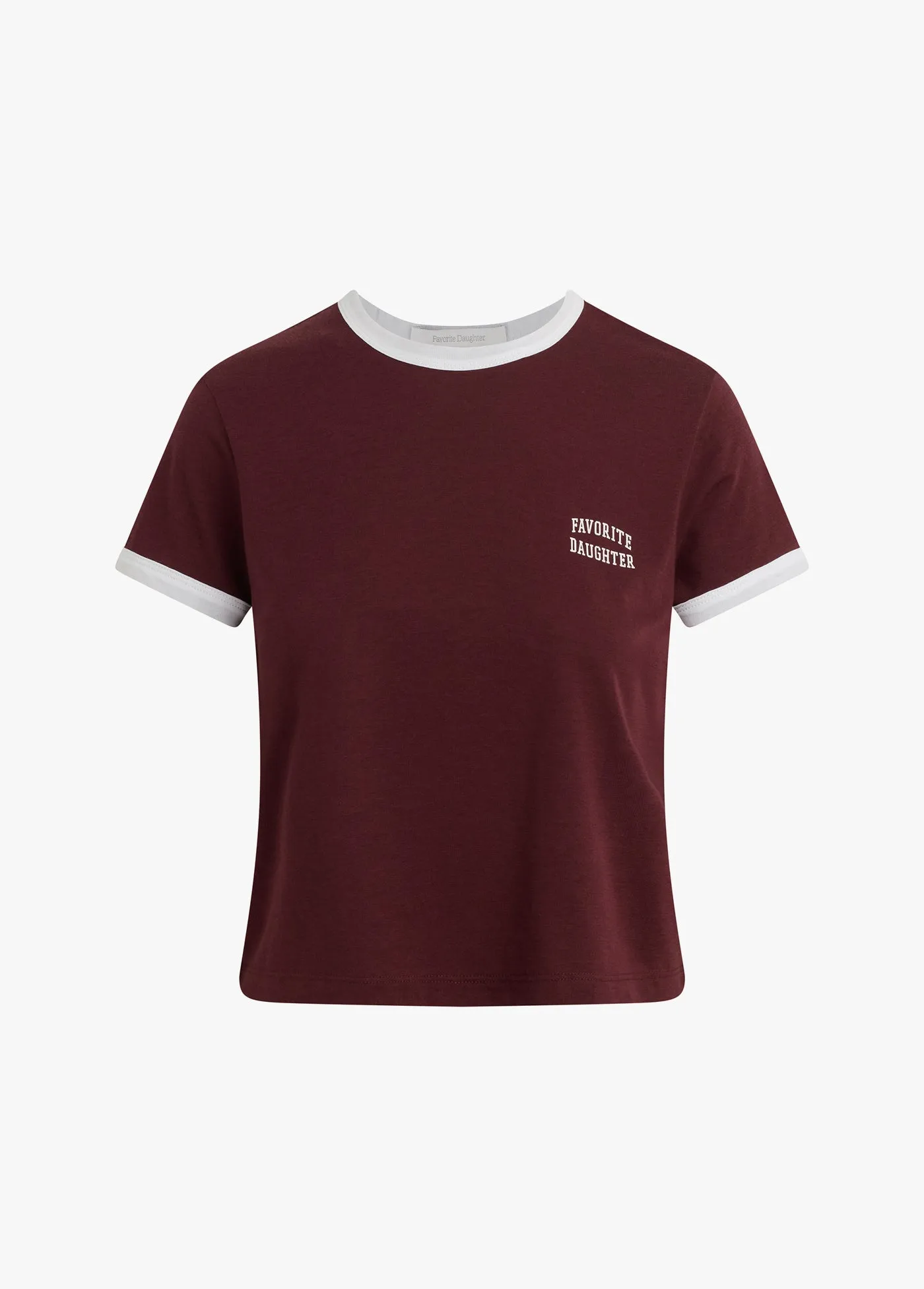THE CROPPED FAVORITE DAUGHTER RINGER TEE sold by Favorite Daughter product image thumbnail 5