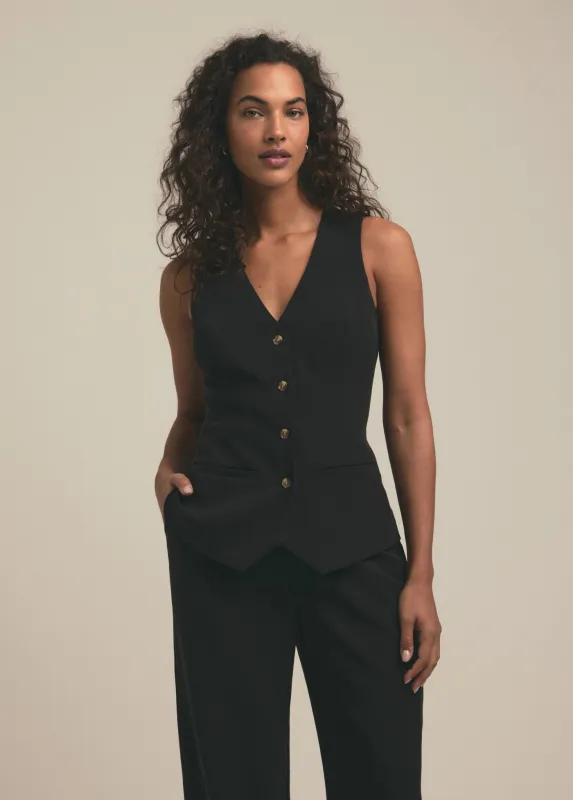 THE JONES LINEN VEST sold by Favorite Daughter
