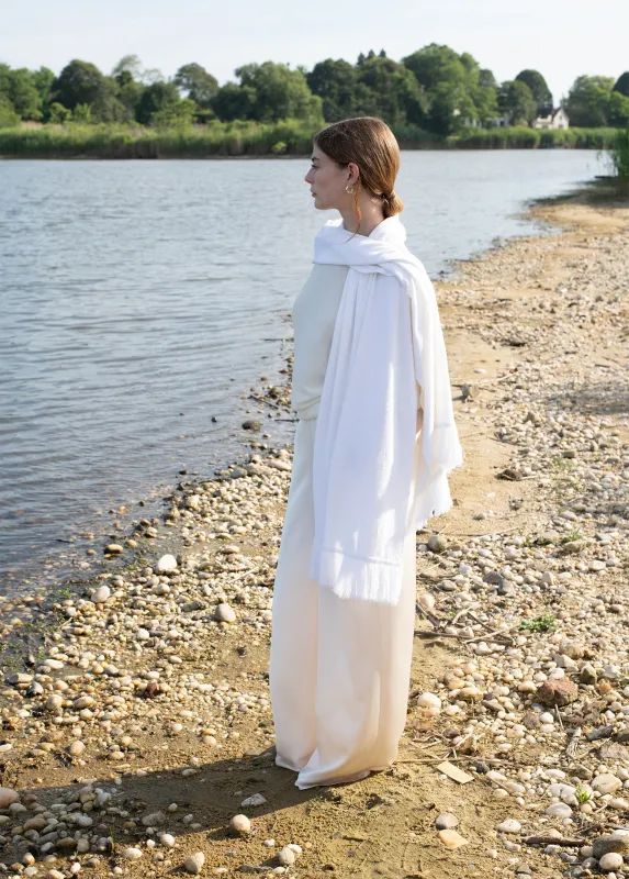 THE FRINGE LIGHTWEIGHT KNIT SCARF made by Favorite Daughter