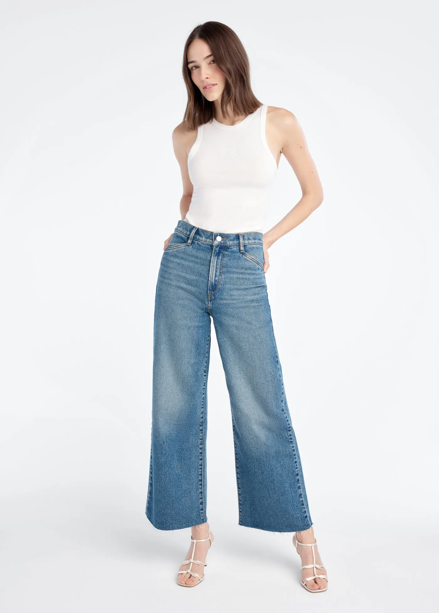 THE MISCHA SUPER HIGH RISE WIDE LEG ANKLE sold by Favorite Daughter product image thumbnail 2