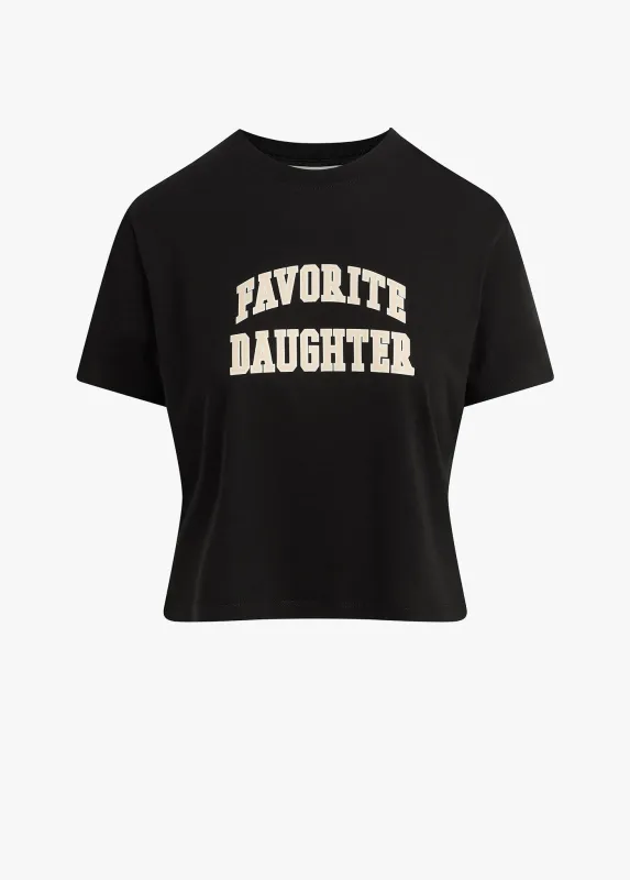 THE CROPPED COLLEGIATE TEE sold by Favorite Daughter