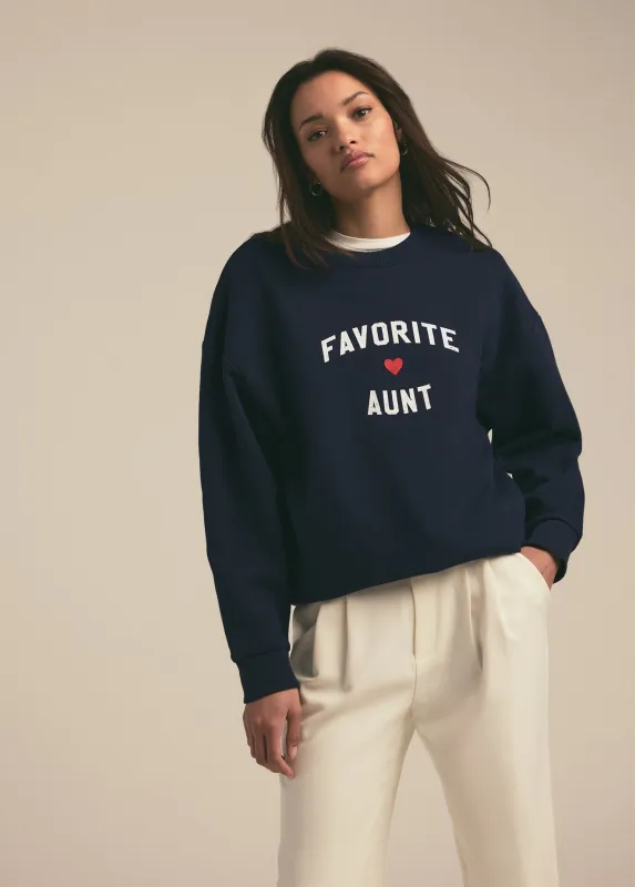 FAVORITE AUNT HEART LOGO SWEATSHIRT sold by Favorite Daughter