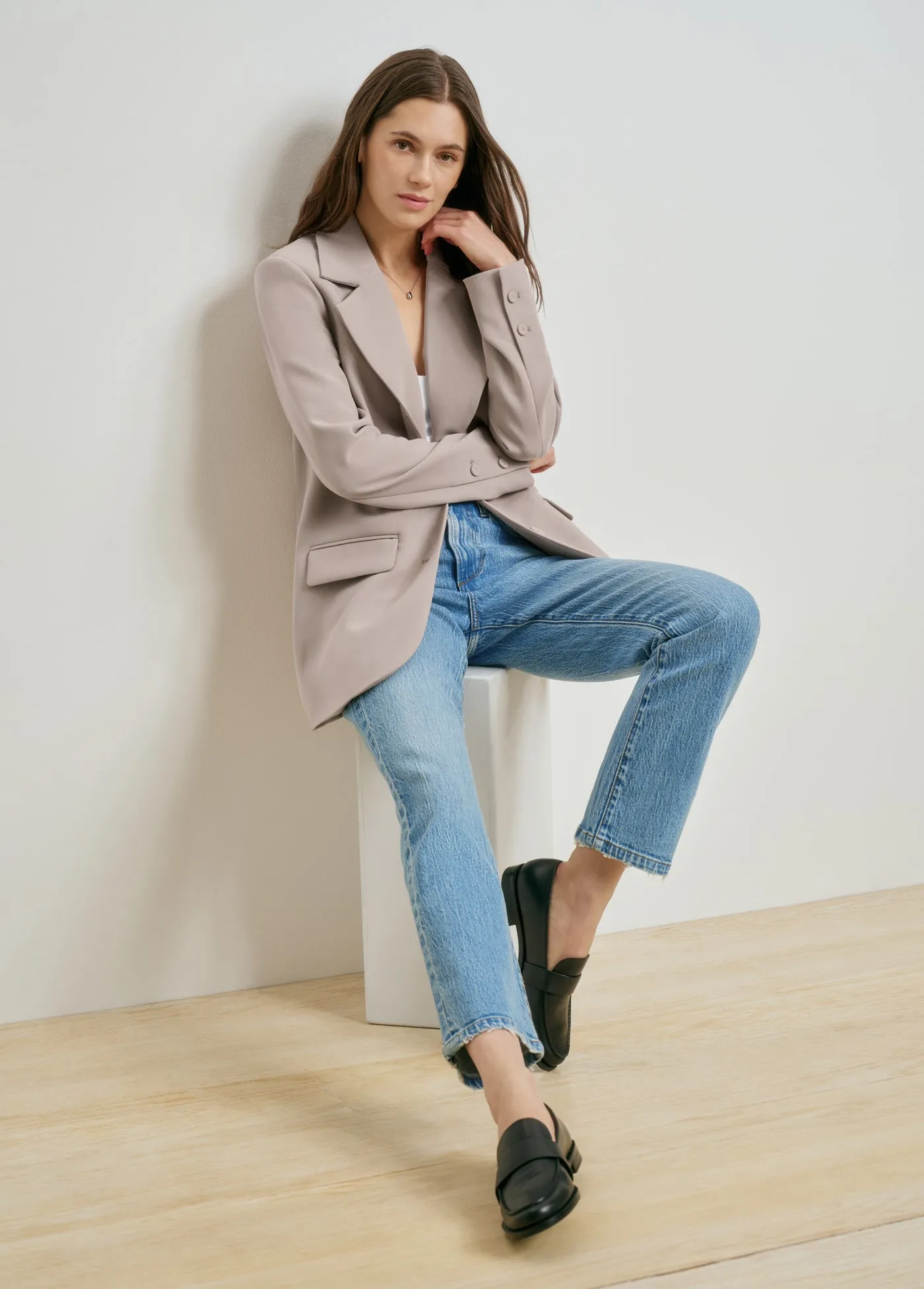 THE DOT MID RISE STRAIGHT ANKLE sold by Favorite Daughter product image thumbnail 3