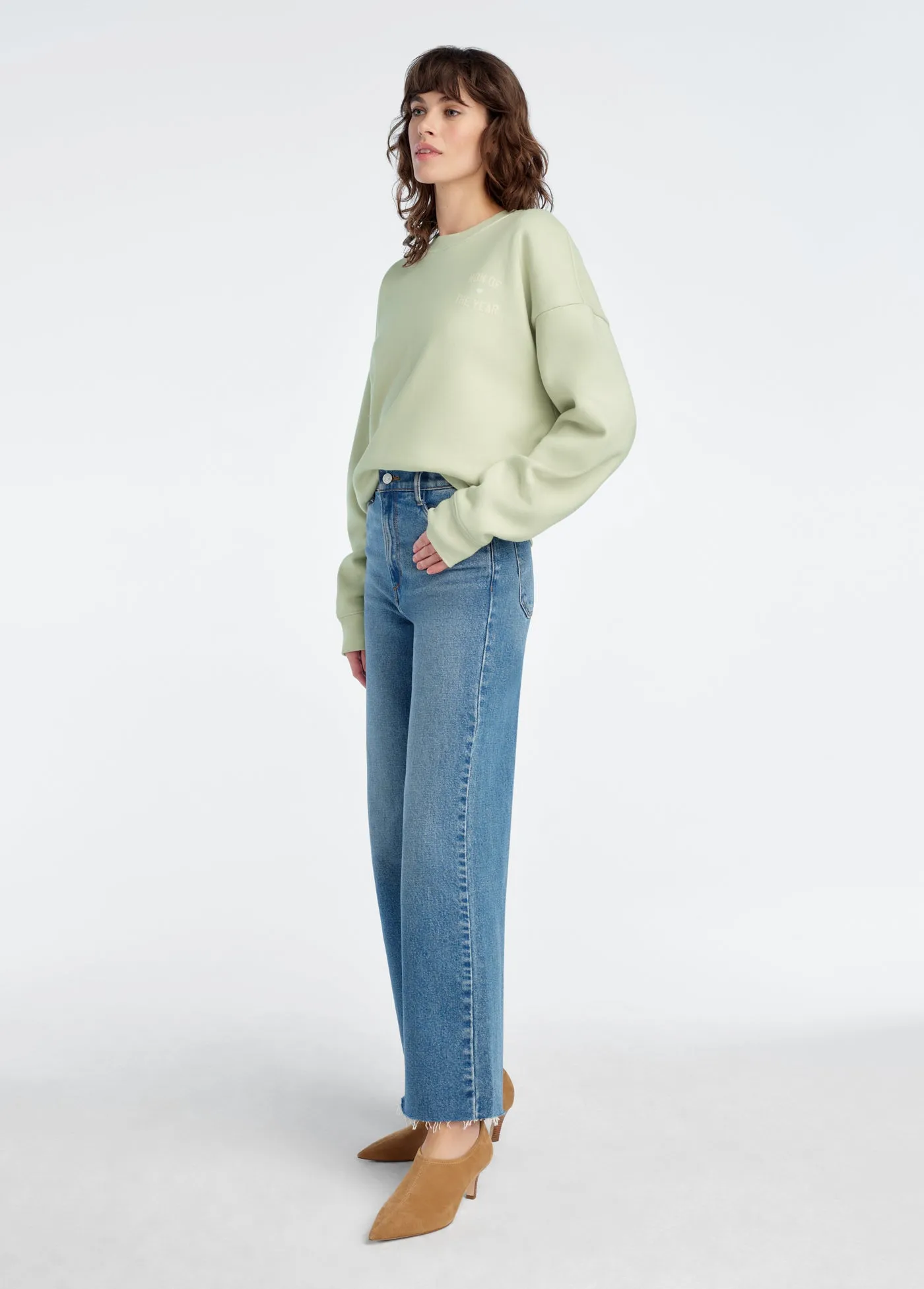 THE MOM OF THE YEAR CHEST LOGO SWEATSHIRT sold by Favorite Daughter product image thumbnail 3