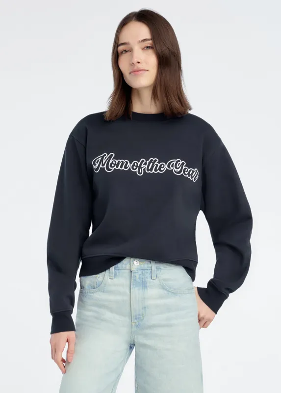 THE MOM OF THE YEAR VARSITY SWEATSHIRT sold by Favorite Daughter
