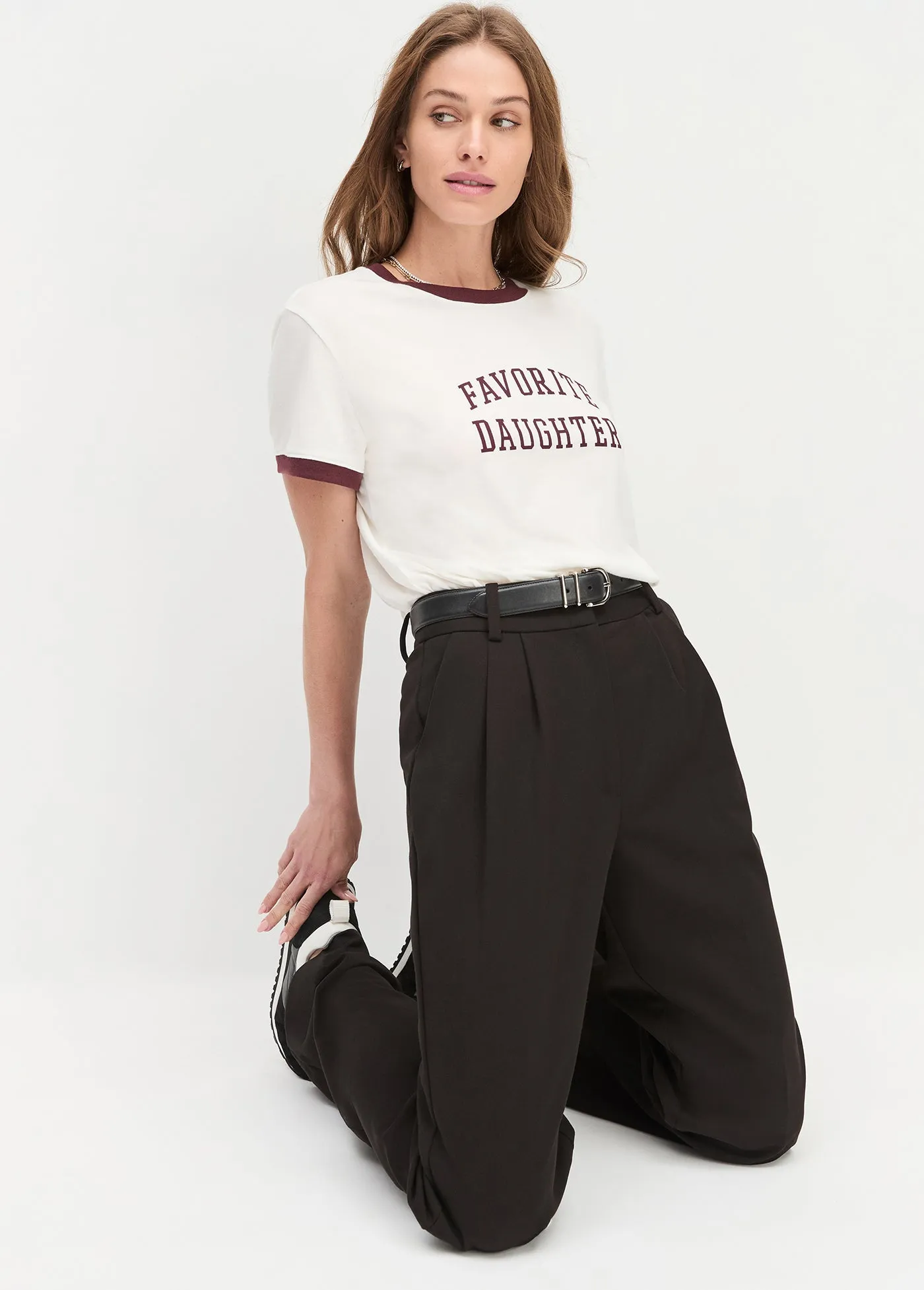 THE COLLEGIATE RINGER TEE sold by Favorite Daughter product image thumbnail 3