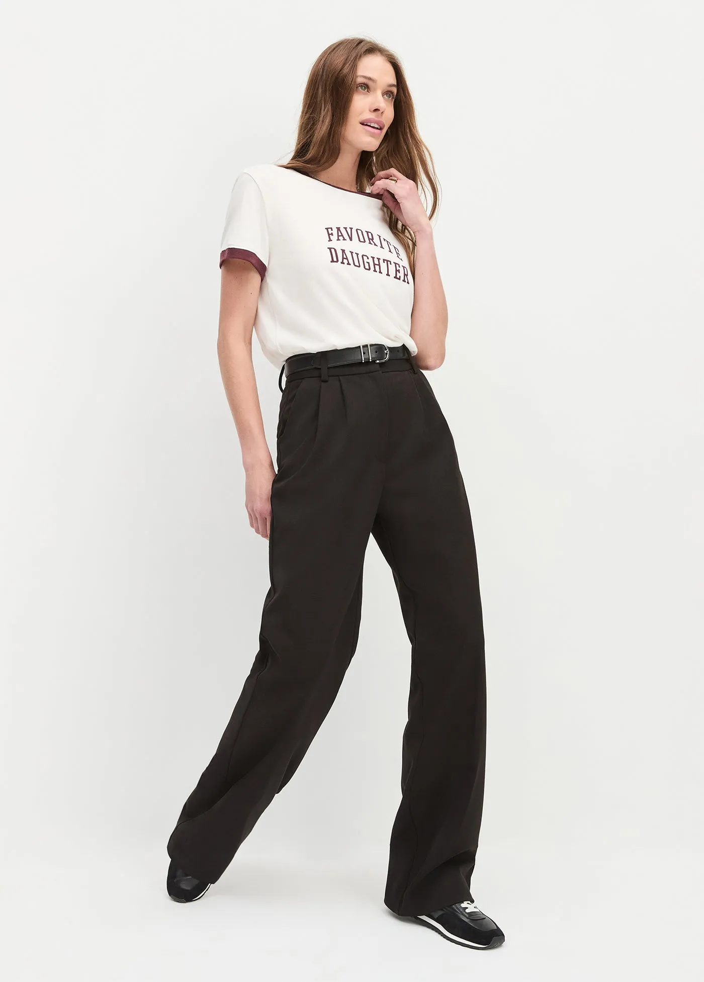 THE COLLEGIATE RINGER TEE sold by Favorite Daughter product image thumbnail 4