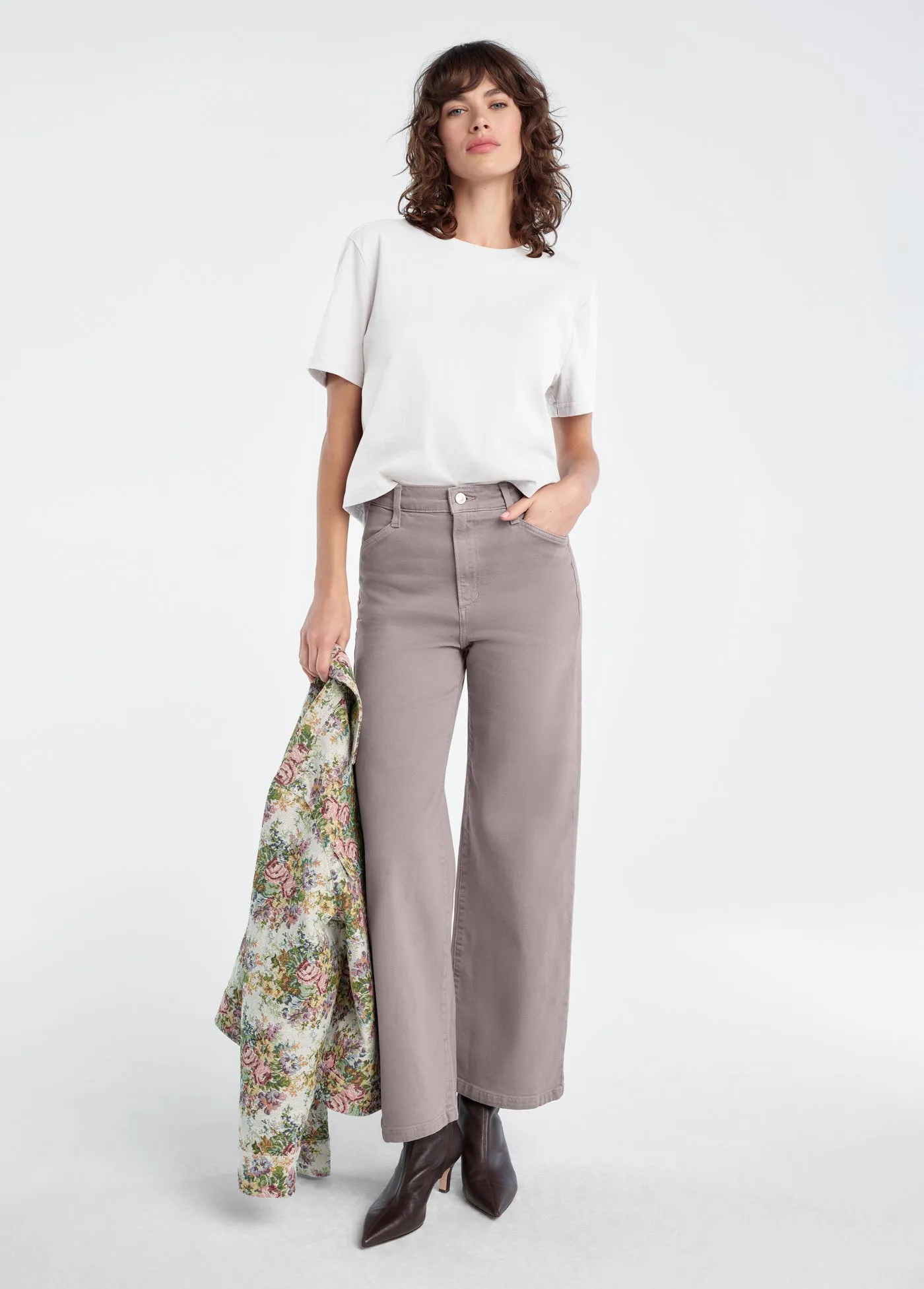 THE MISCHA SUPER HIGH RISE WIDE LEG ANKLE sold by Favorite Daughter