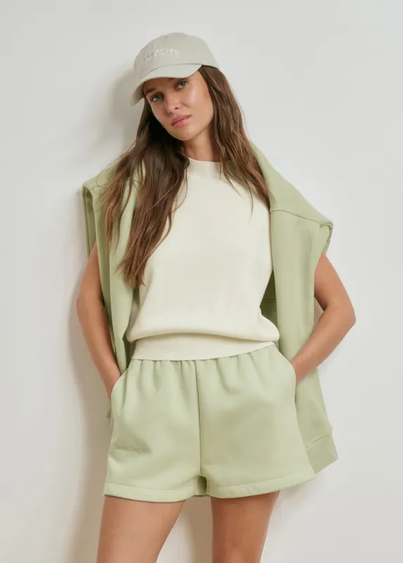 THE FAVORITE DAUGHTER EMBROIDERED SWEAT SHORT sold by Favorite Daughter