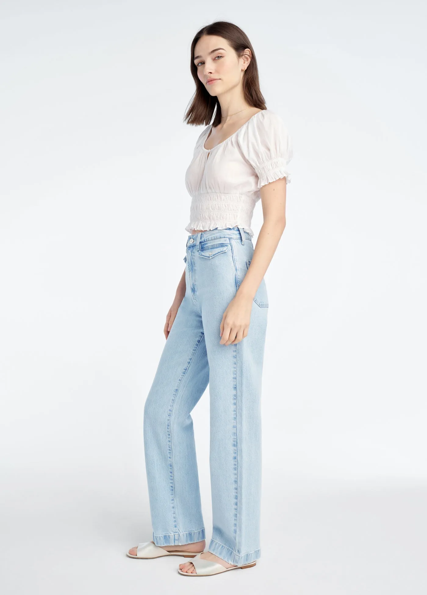 THE KELLY HIGH RISE STRAIGHT TROUSER sold by Favorite Daughter product image thumbnail 4