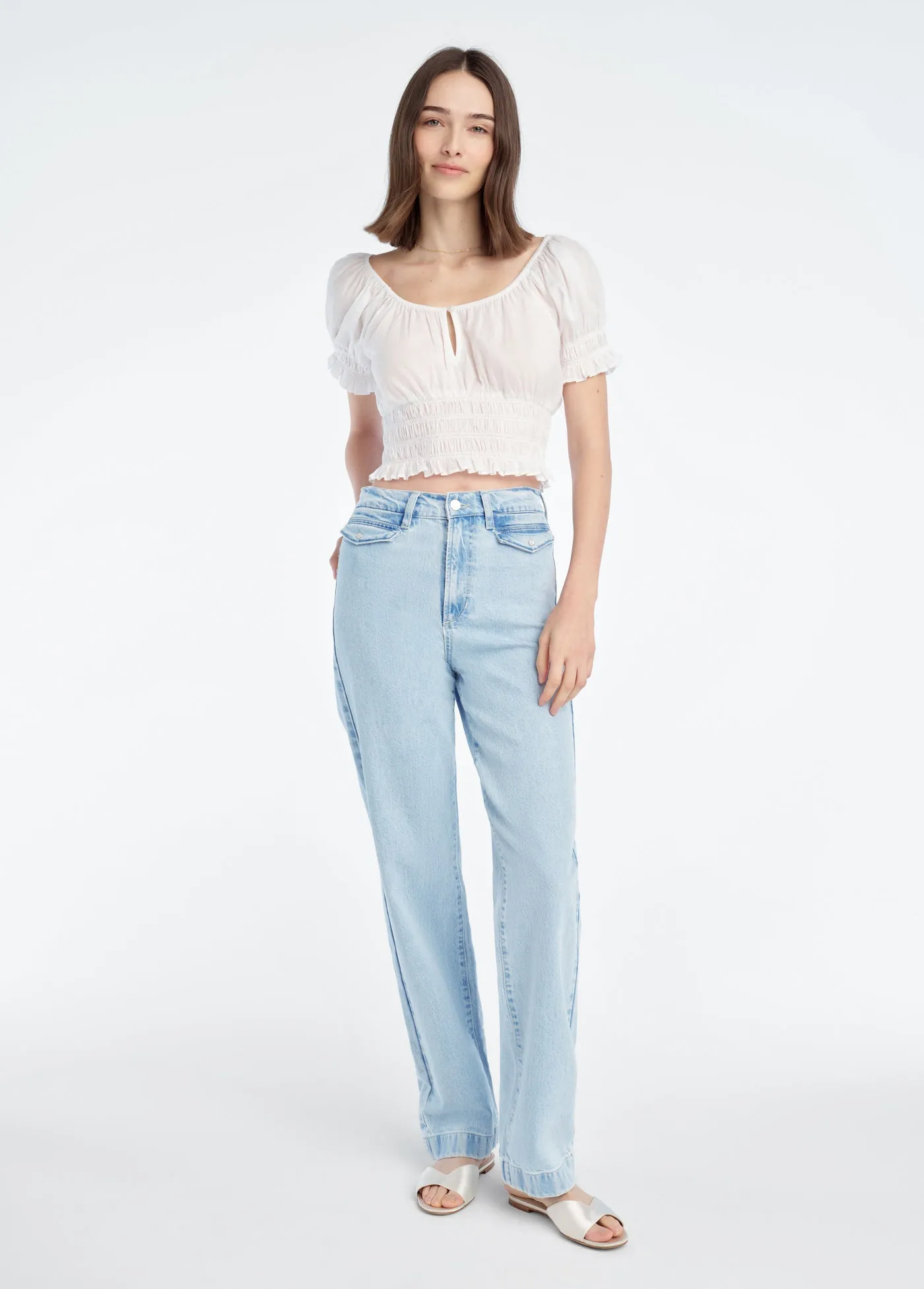 THE KELLY HIGH RISE STRAIGHT TROUSER sold by Favorite Daughter product image thumbnail 2