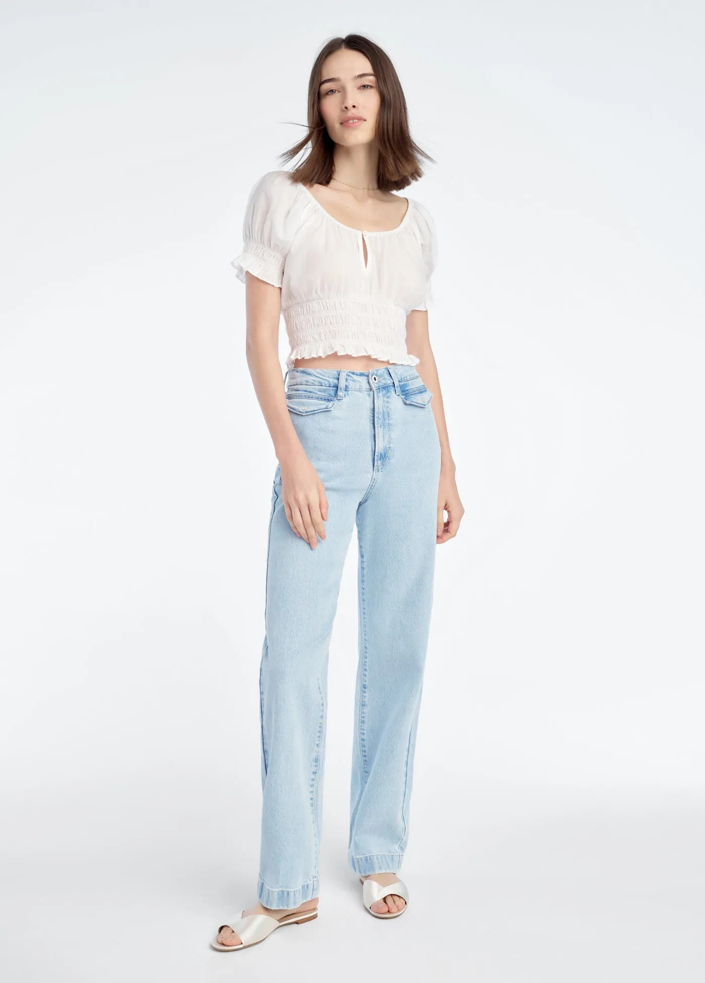 THE KELLY HIGH RISE STRAIGHT TROUSER sold by Favorite Daughter product image thumbnail 3