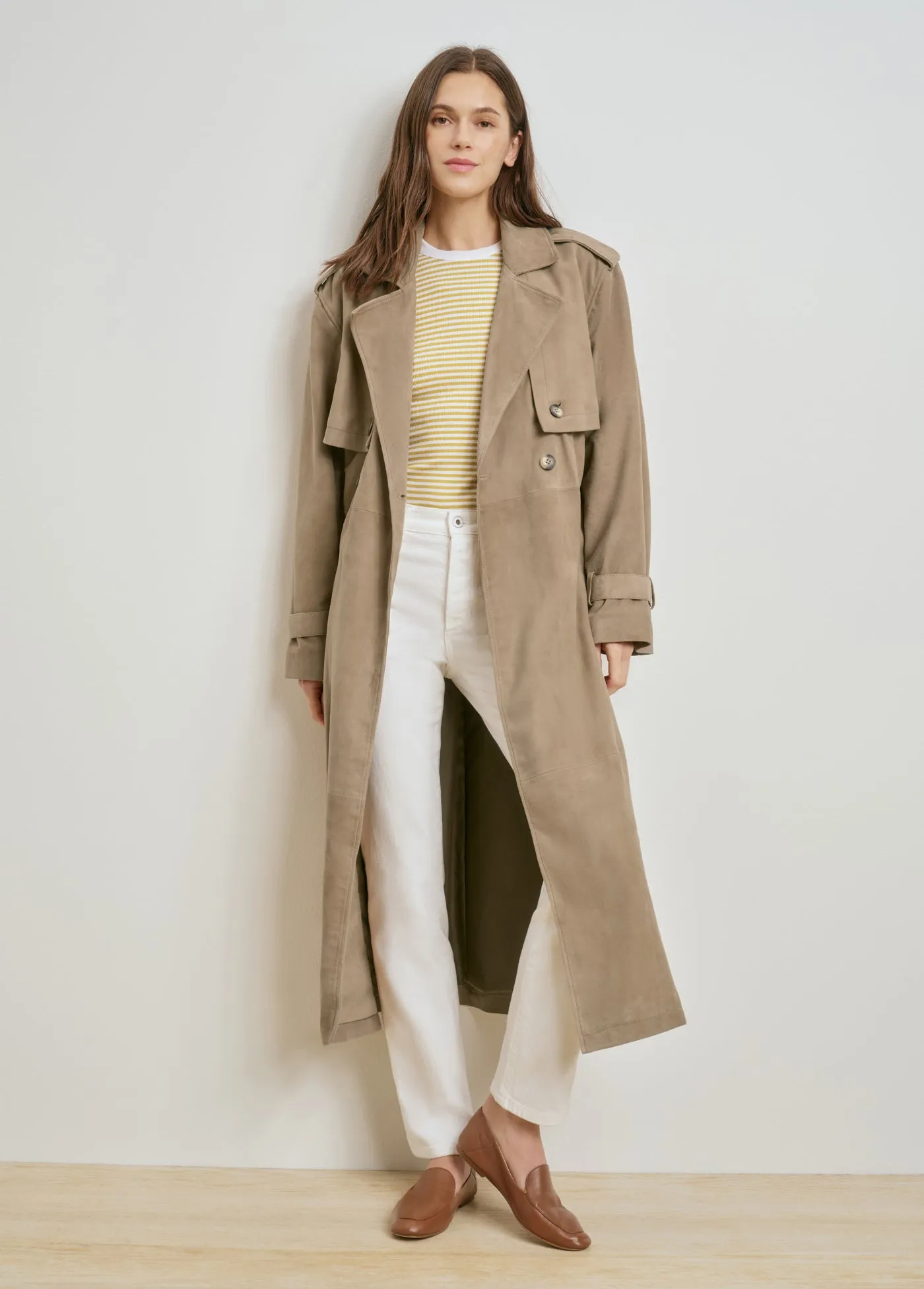 THE SUEDE CHARLES TRENCH sold by Favorite Daughter product image thumbnail 2
