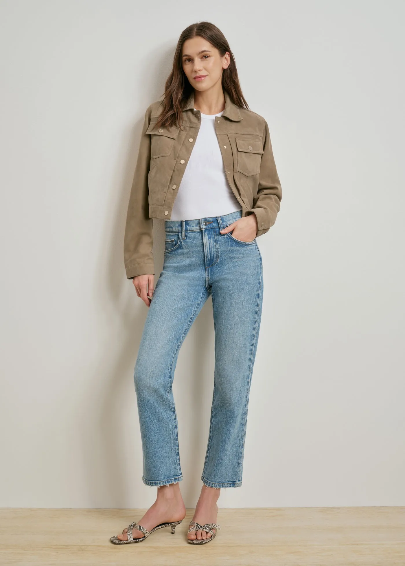 THE SUEDE DAKOTA JACKET sold by Favorite Daughter product image thumbnail 2