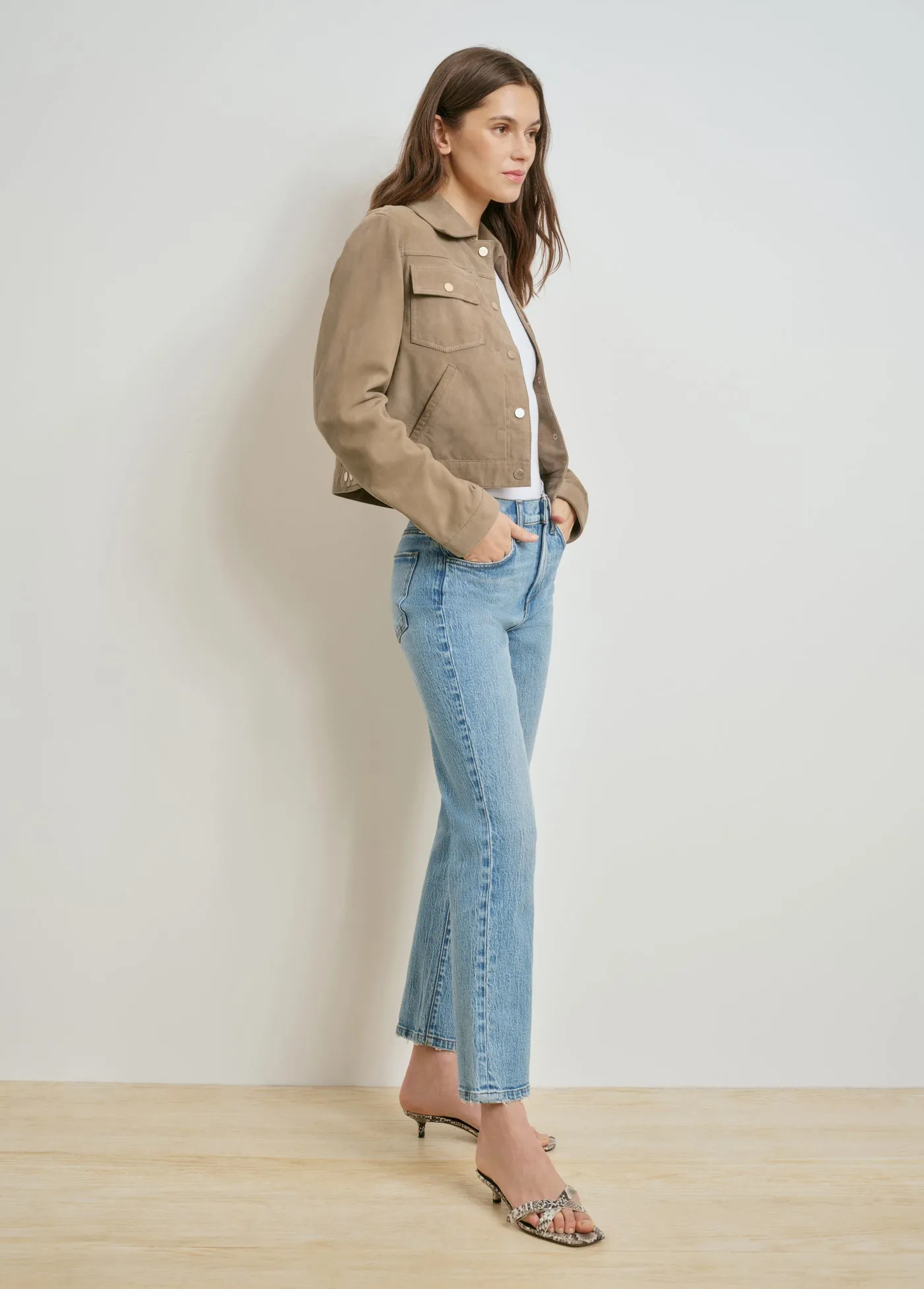 THE SUEDE DAKOTA JACKET sold by Favorite Daughter product image thumbnail 5