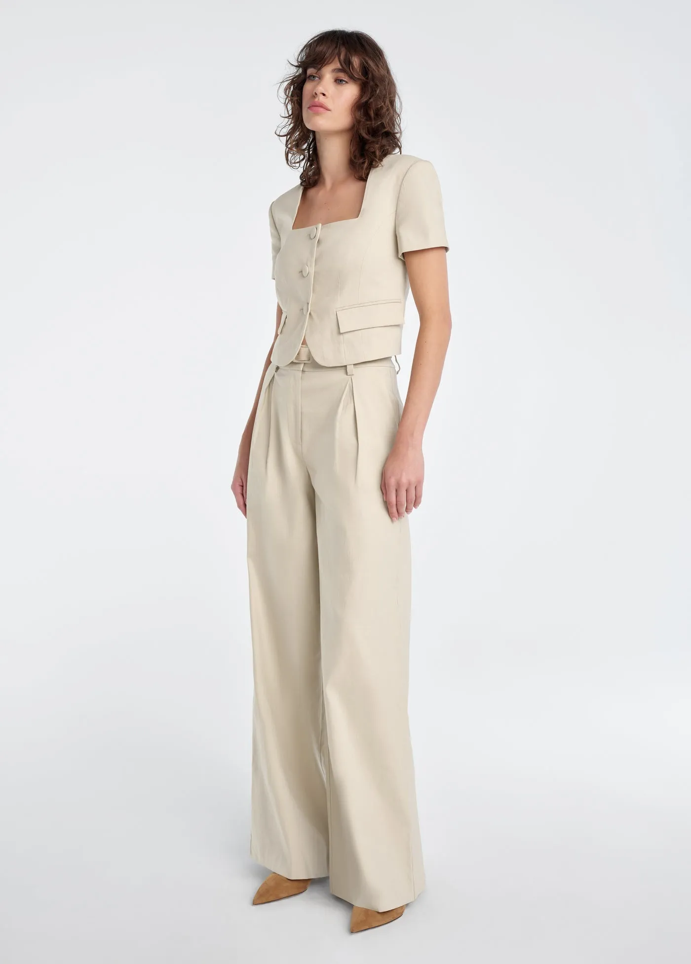 THE MAYFAIR LINEN TOP sold by Favorite Daughter product image thumbnail 3