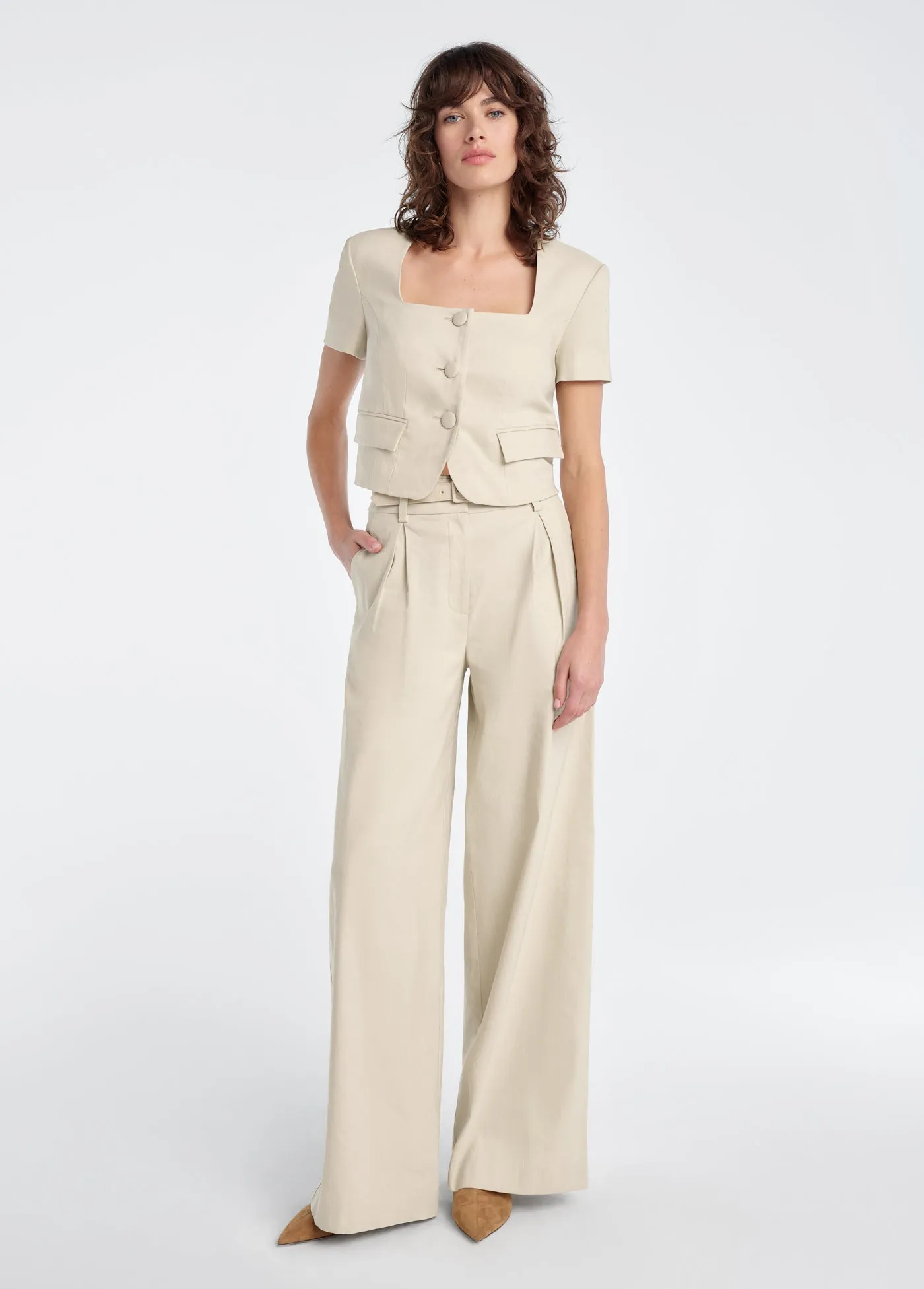 THE MAYFAIR LINEN TOP sold by Favorite Daughter product image thumbnail 2