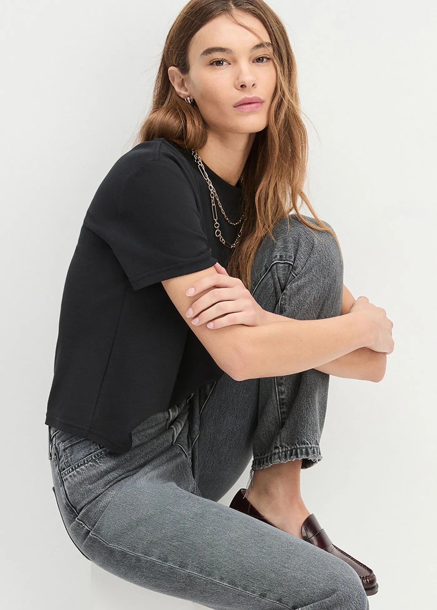 THE EVERYDAY SHORT SLEEVE TEE sold by Favorite Daughter product image thumbnail 3