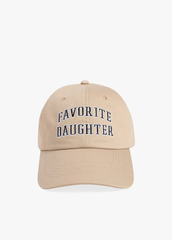 THE COLLEGIATE LOGO BASEBALL HAT made by Favorite Daughter
