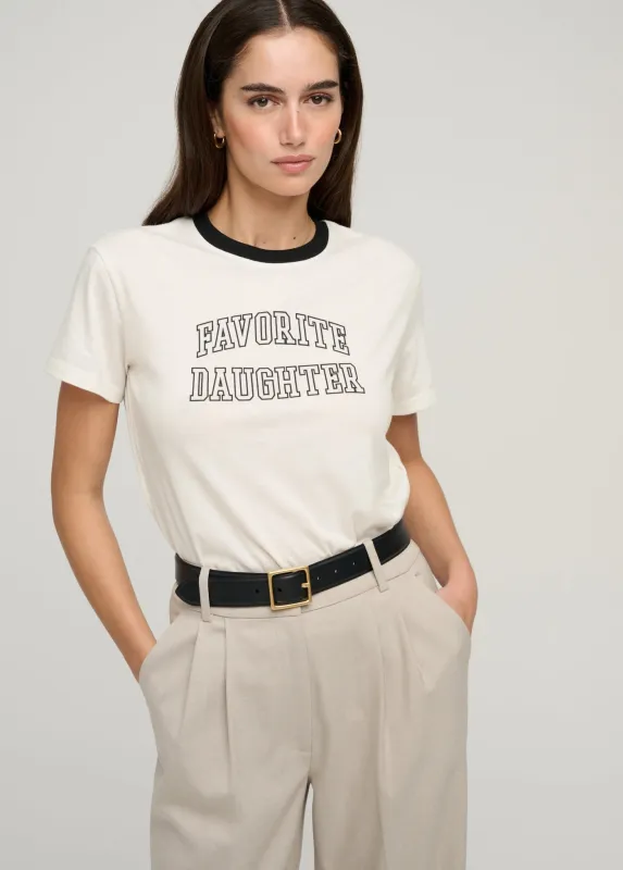 THE COLLEGIATE CLASSIC TEE made by Favorite Daughter