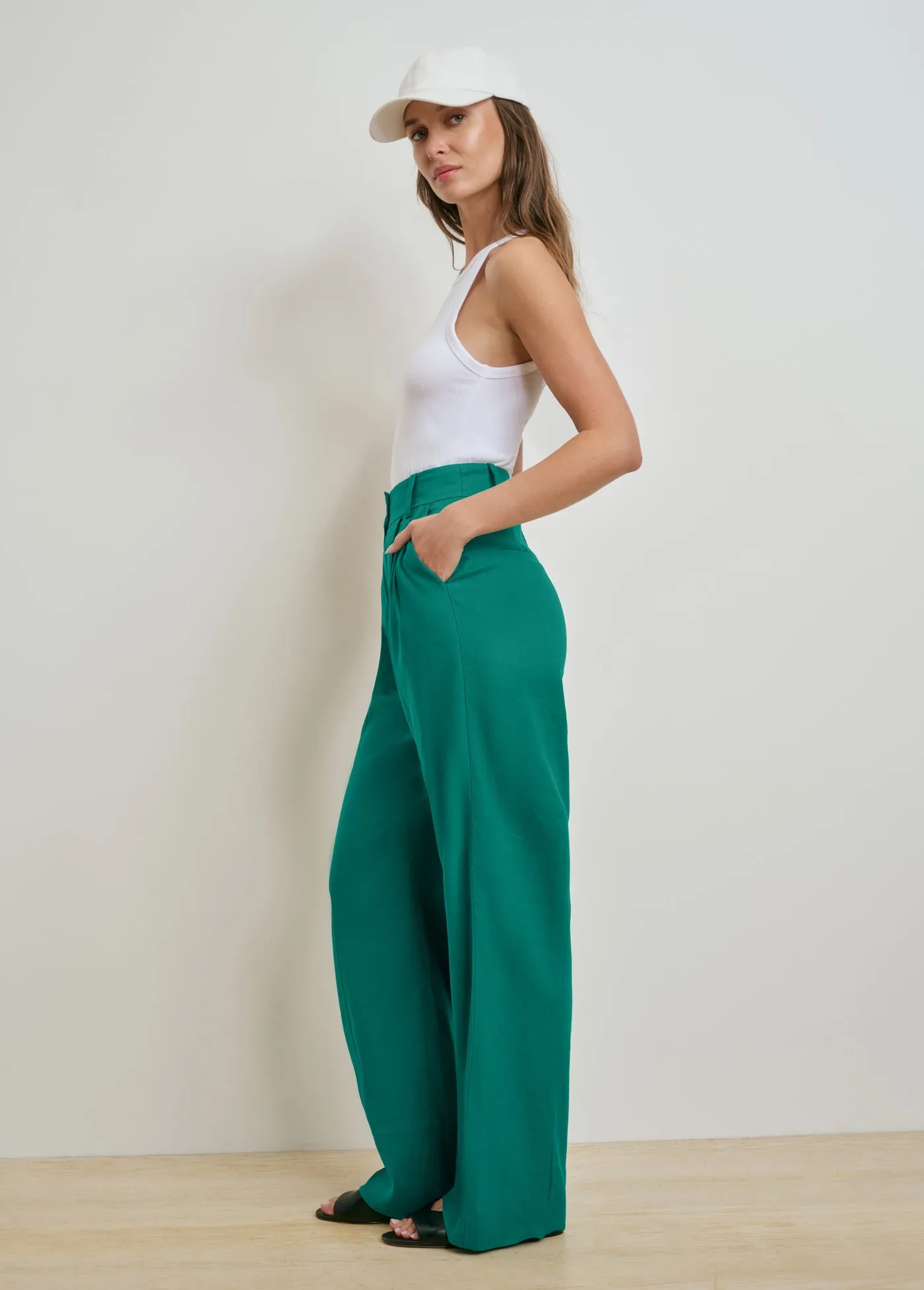 THE LINEN FAVORITE PANT 34" sold by Favorite Daughter product image thumbnail 3