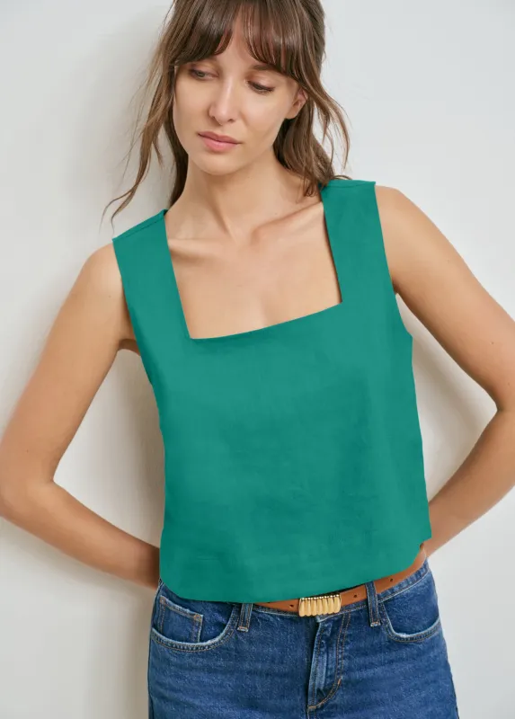THE LINEN ABBY TOP made by Favorite Daughter