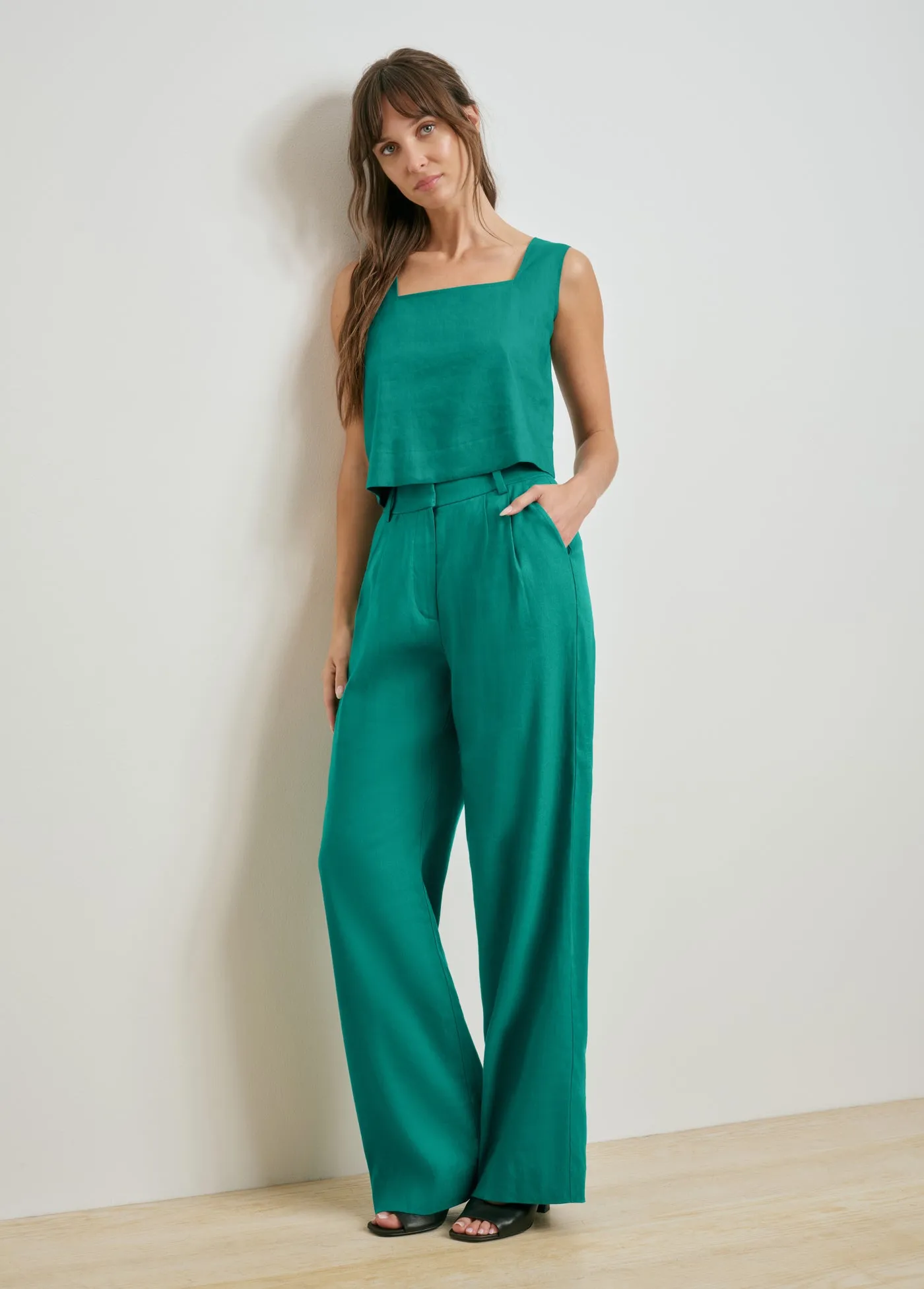 THE LINEN FAVORITE PANT 32" sold by Favorite Daughter