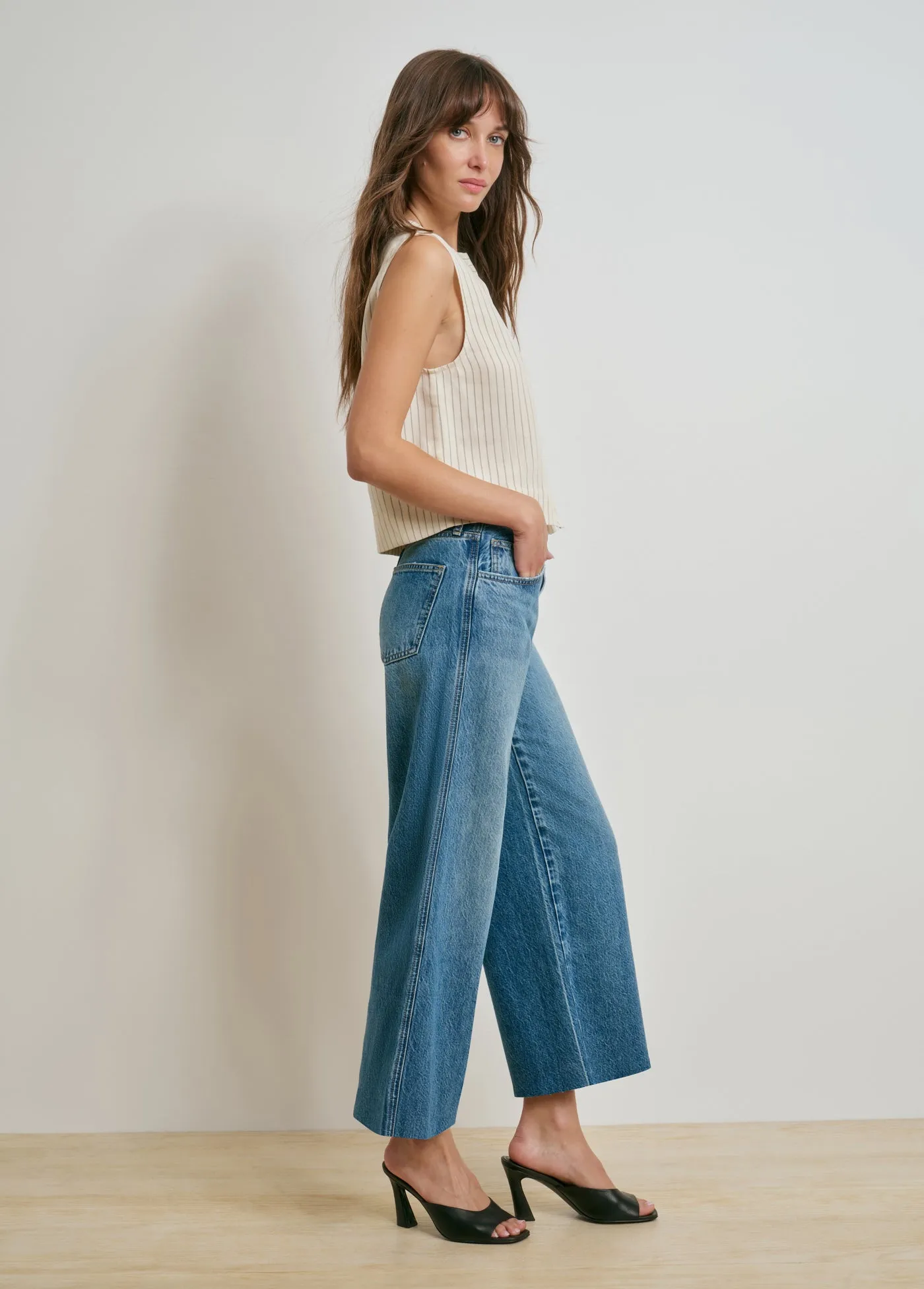 THE MASHA SUPER HIGH RISE WIDE LEG CROP sold by Favorite Daughter product image thumbnail 3