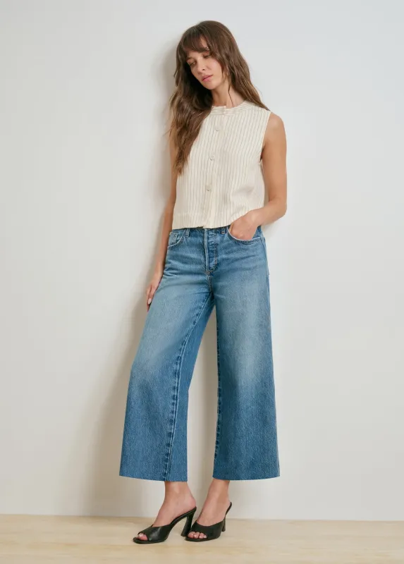 THE MASHA SUPER HIGH RISE WIDE LEG CROP made by Favorite Daughter