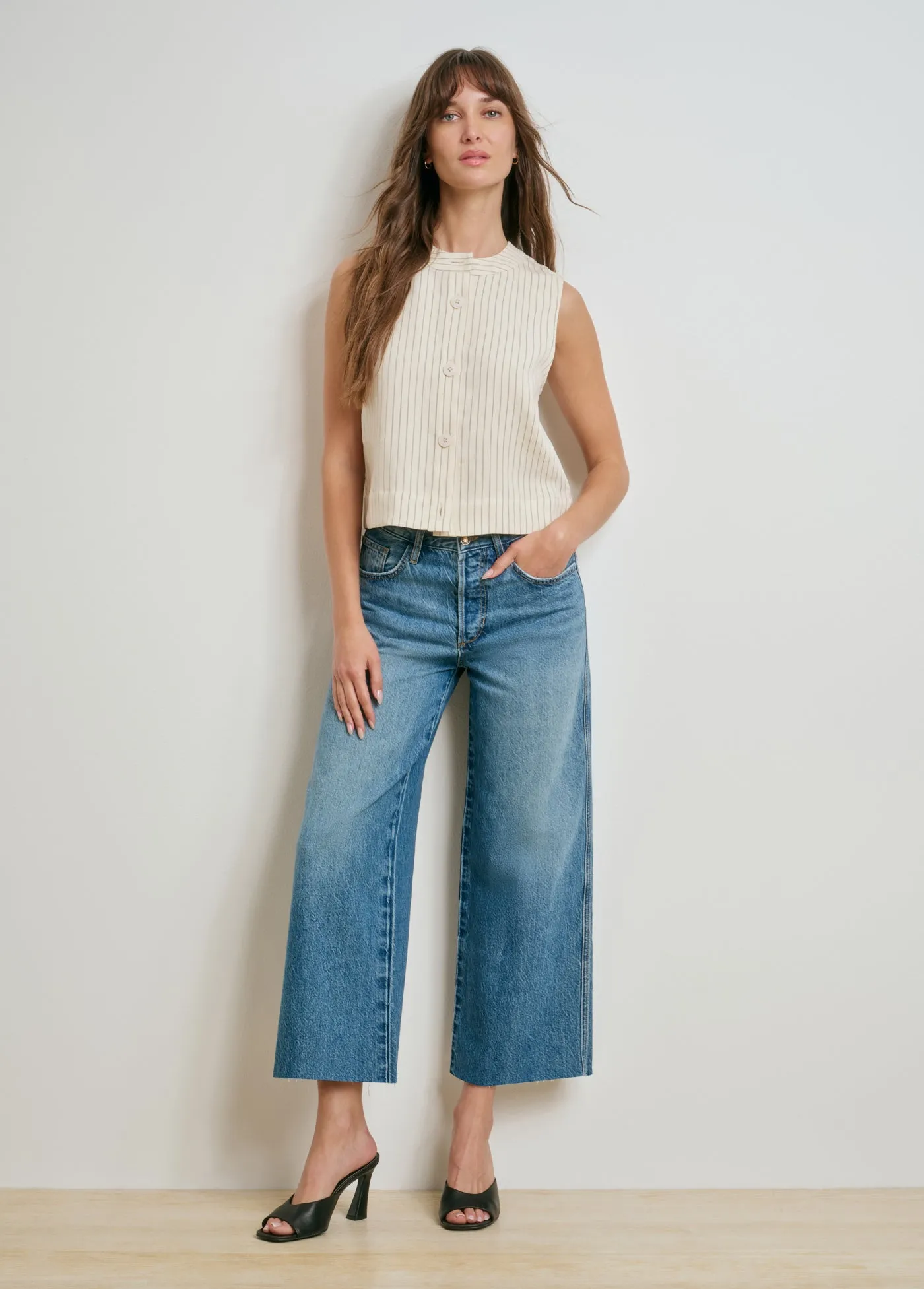 THE MASHA SUPER HIGH RISE WIDE LEG CROP sold by Favorite Daughter product image thumbnail 2