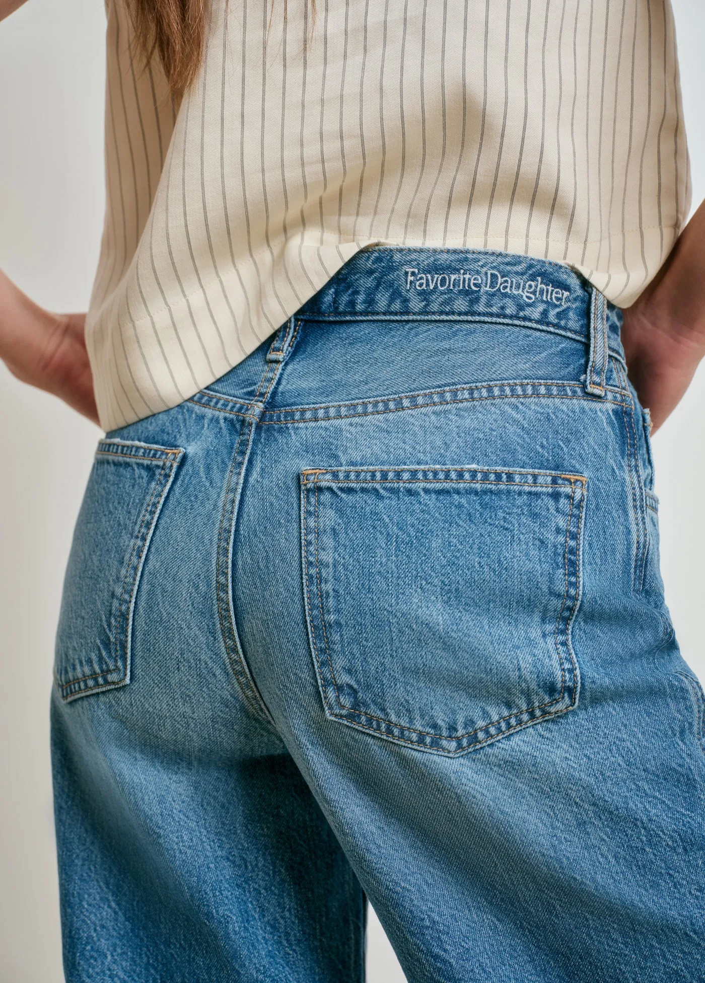THE MASHA SUPER HIGH RISE WIDE LEG CROP sold by Favorite Daughter product image thumbnail 4
