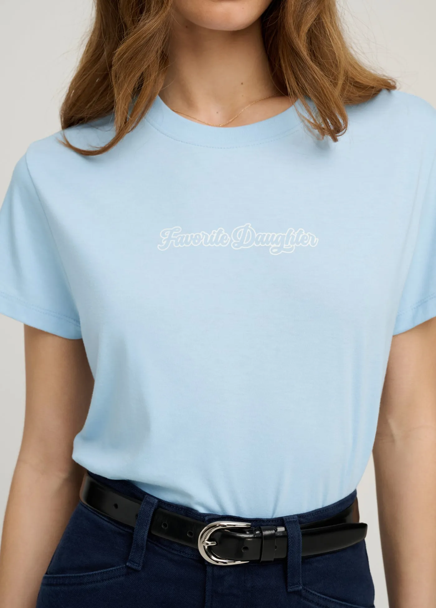 THE CROPPED VARSITY TEE sold by Favorite Daughter product image thumbnail 3