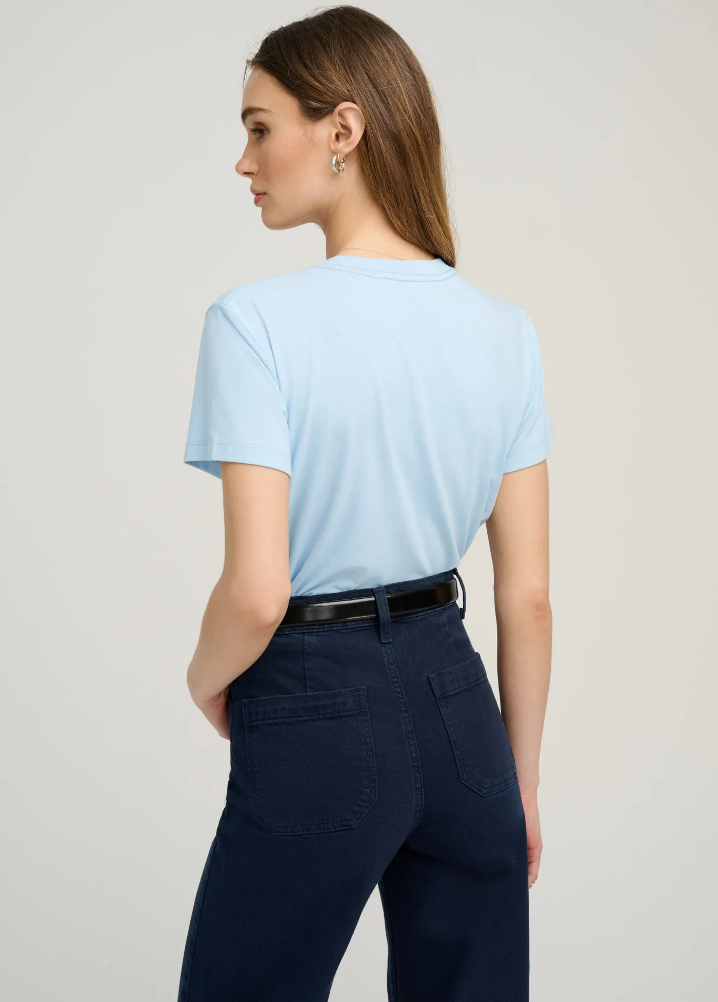 THE CROPPED VARSITY TEE sold by Favorite Daughter product image thumbnail 5