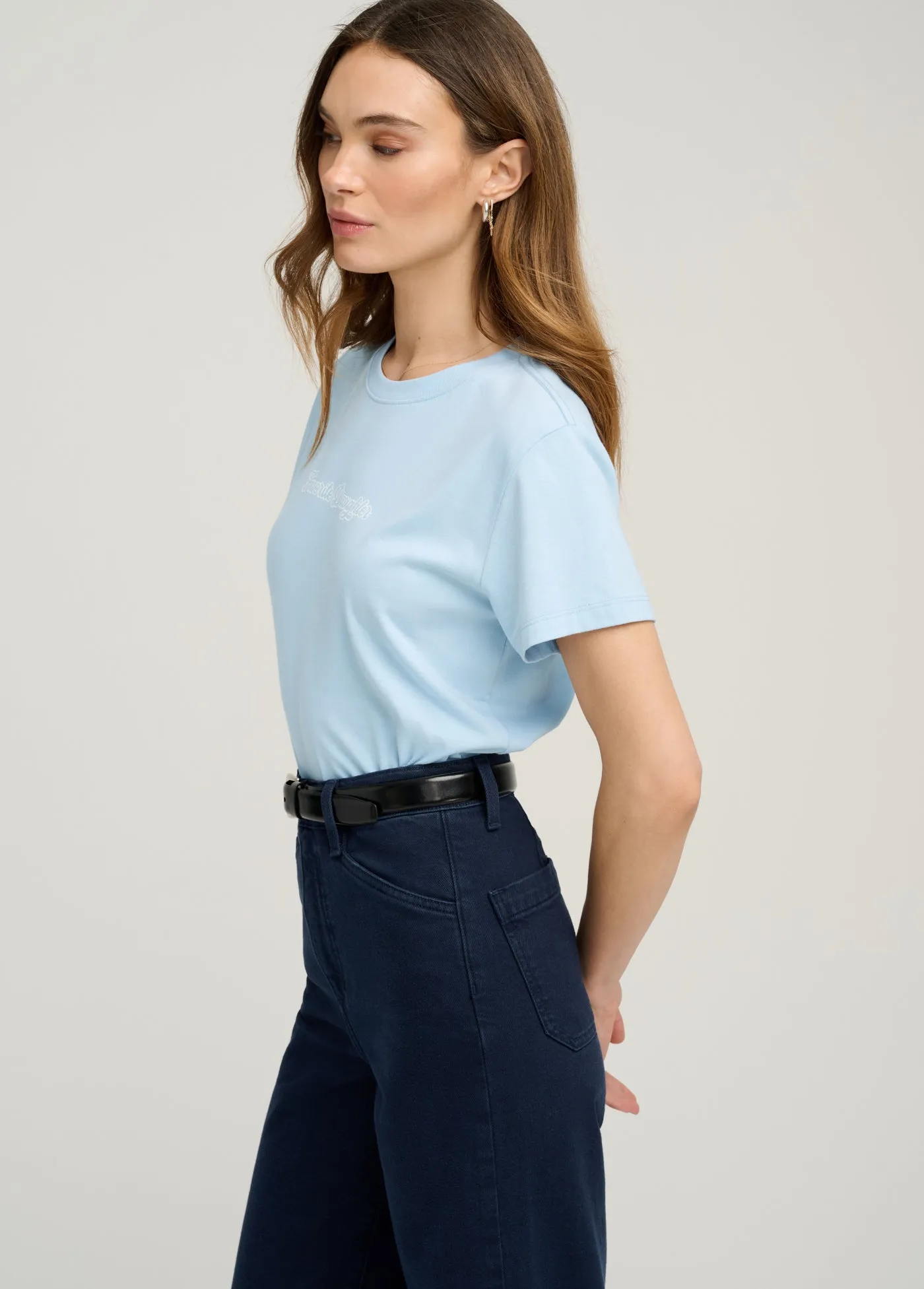 THE CROPPED VARSITY TEE sold by Favorite Daughter product image thumbnail 4