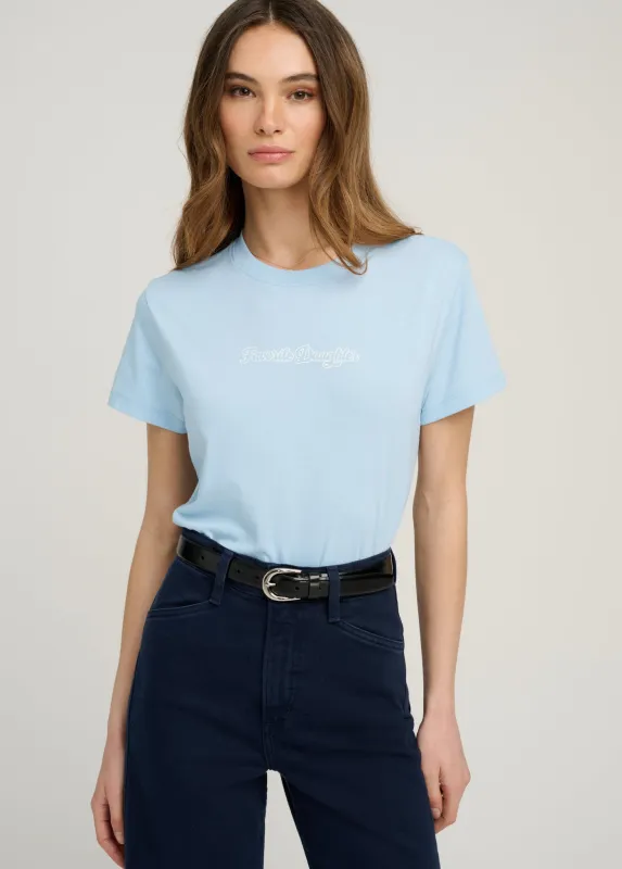 THE CROPPED VARSITY TEE made by Favorite Daughter