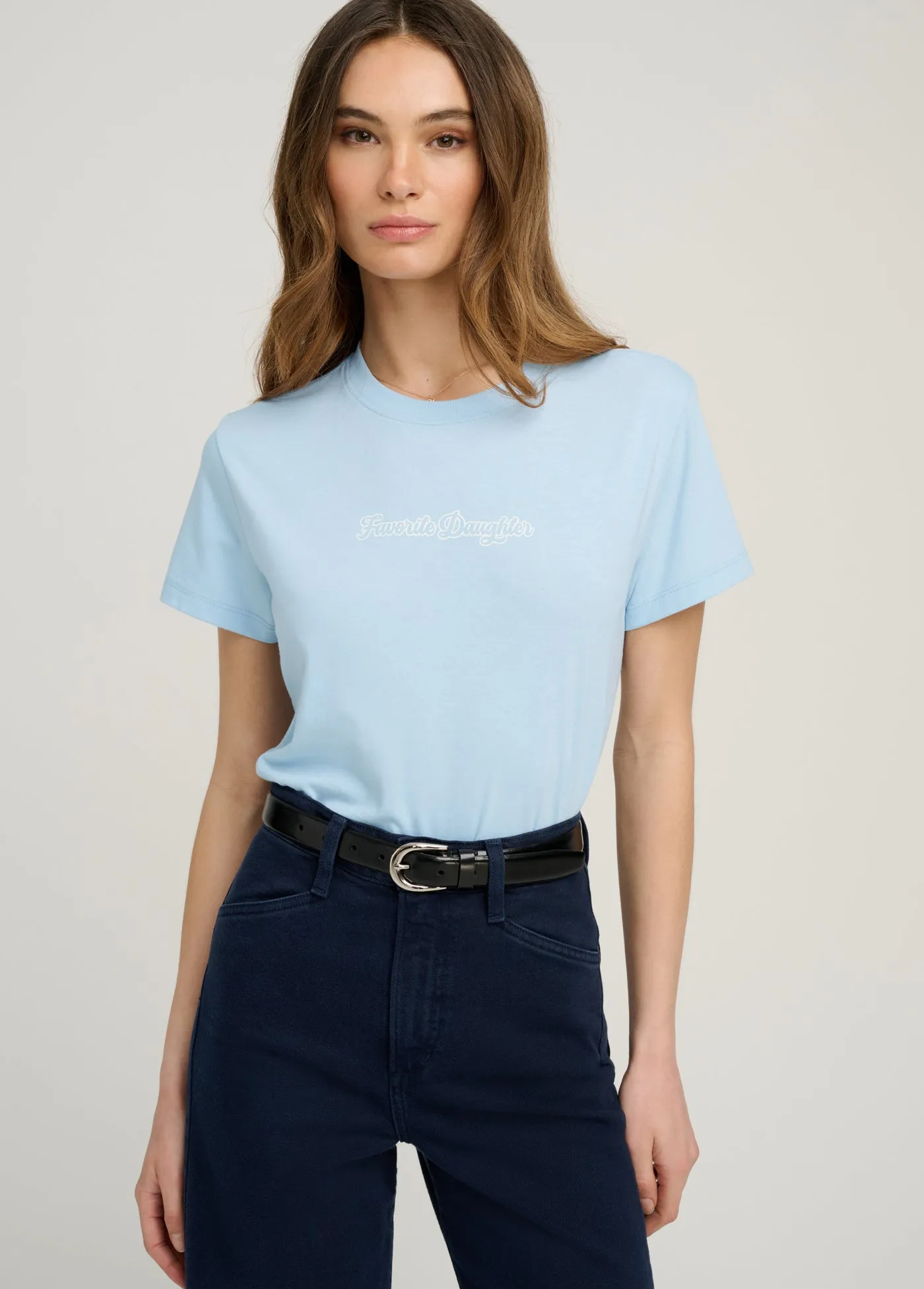 THE CROPPED VARSITY TEE sold by Favorite Daughter