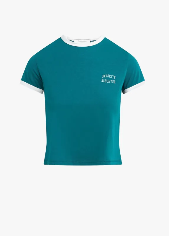 THE CROPPED FAVORITE DAUGHTER RINGER TEE made by Favorite Daughter