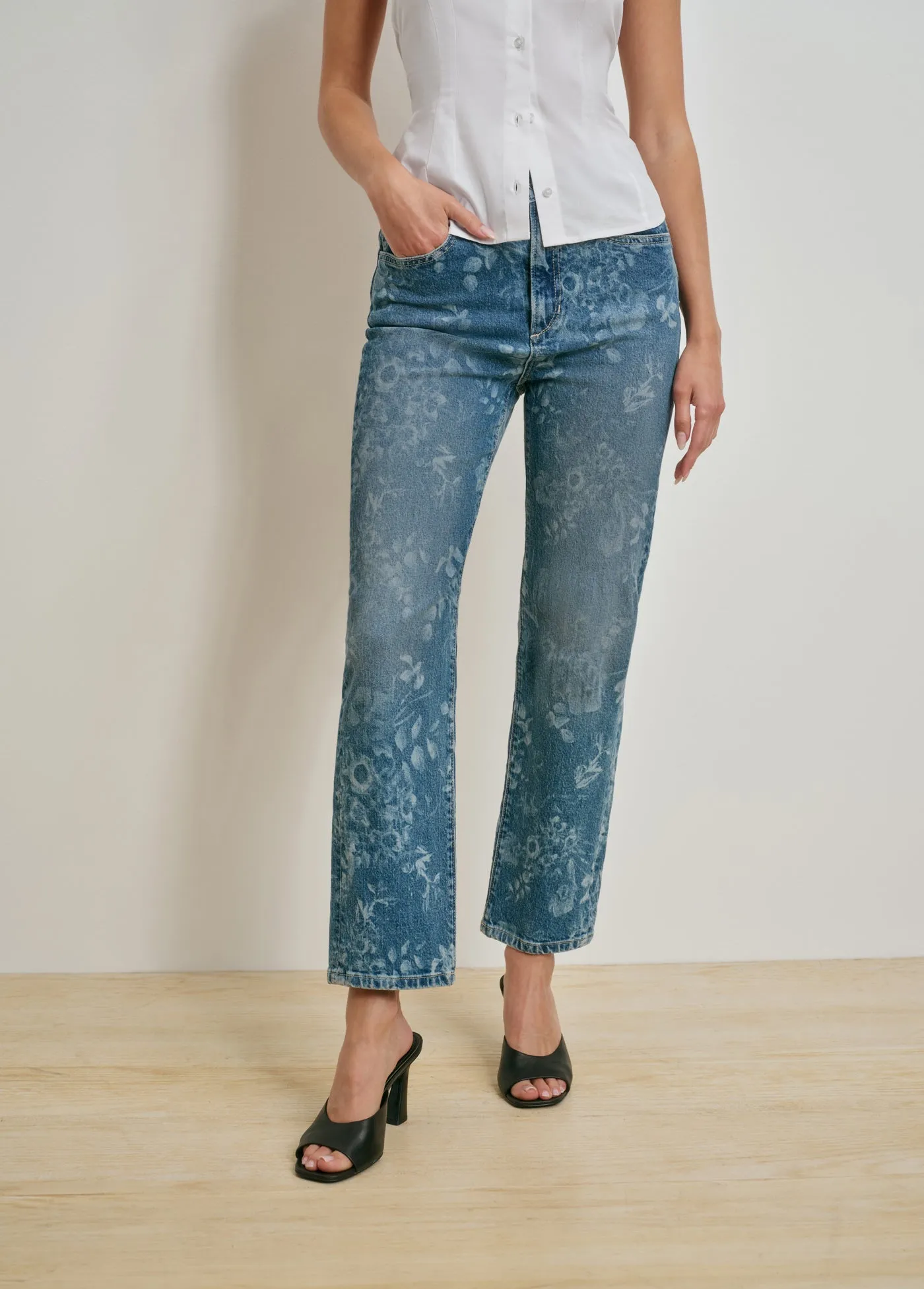 THE VALENTINA SUPER HIGH RISE STRAIGHT sold by Favorite Daughter product image thumbnail 2