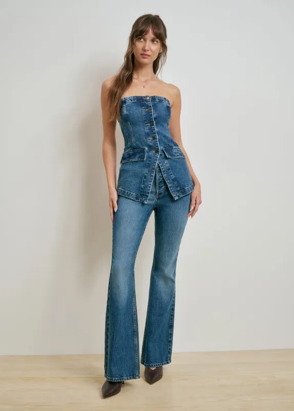 THE MAURICE MID RISE FLARE made by Favorite Daughter