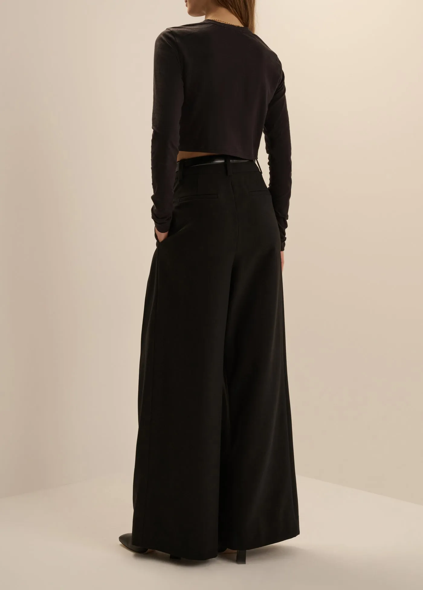 THE LONG SLEEVE LAURA CROP TOP sold by Favorite Daughter product image thumbnail 4