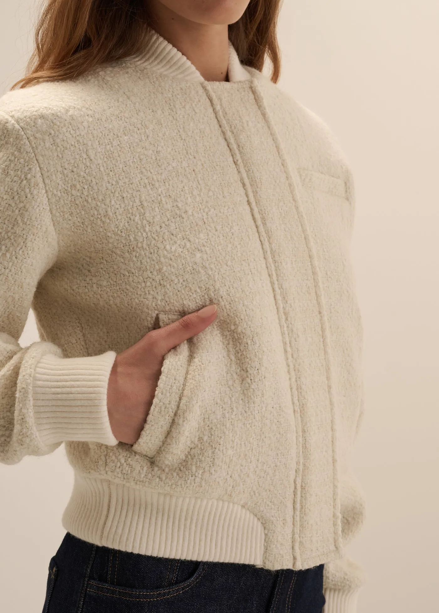 THE BOUCLE STUDIO BOMBER sold by Favorite Daughter product image thumbnail 4