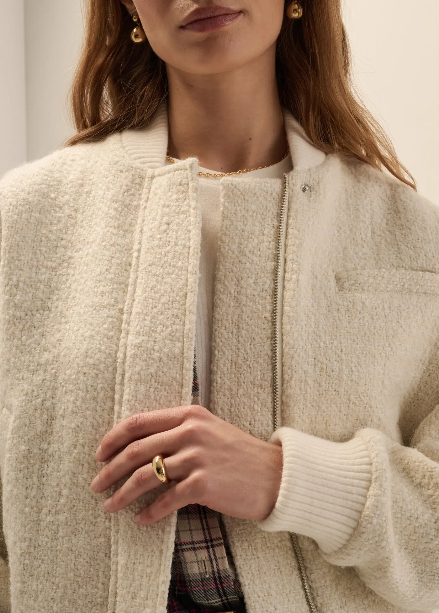 THE BOUCLE STUDIO BOMBER sold by Favorite Daughter product image thumbnail 2