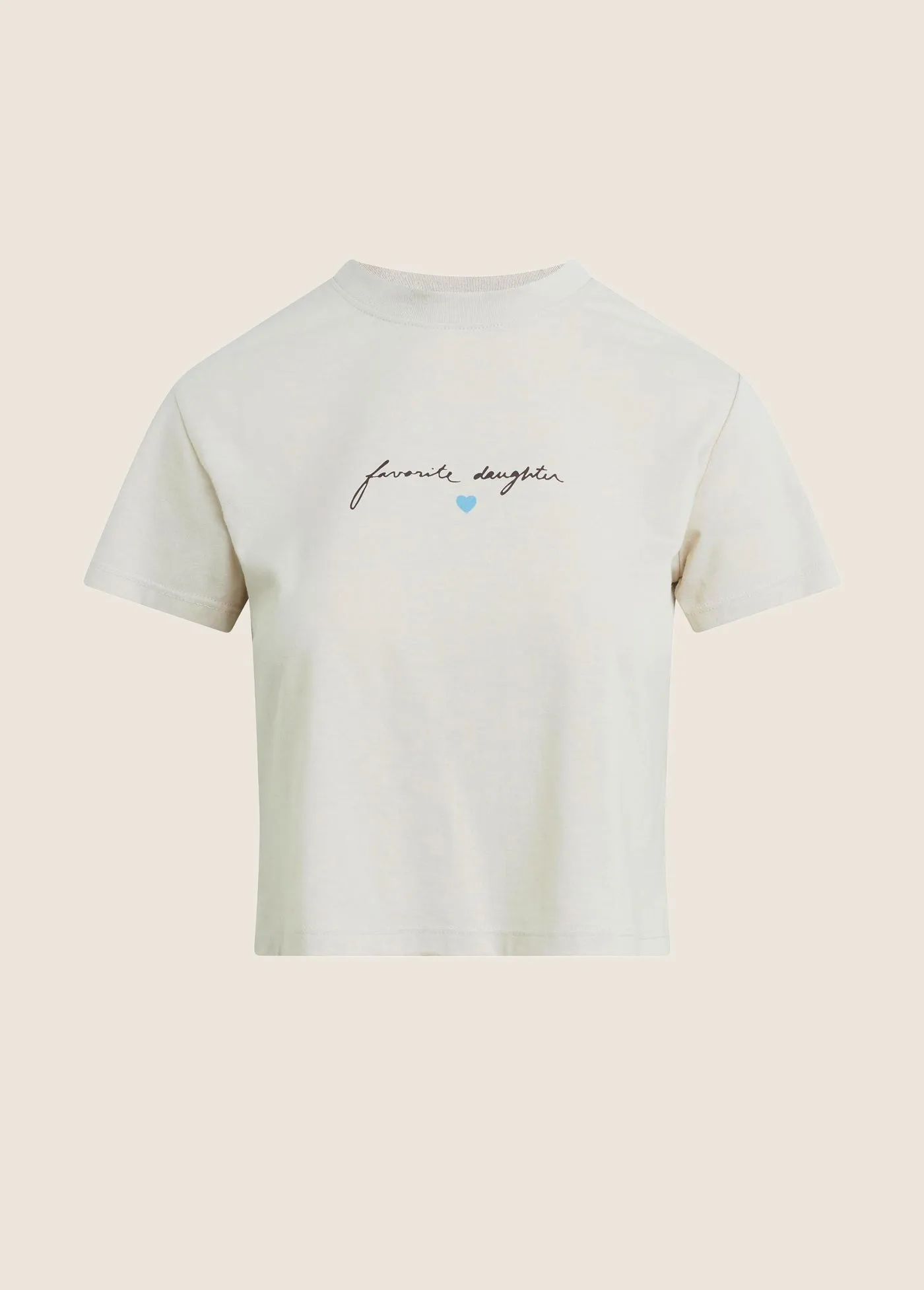 THE CROPPED SIGNATURE TEE sold by Favorite Daughter product image thumbnail 5