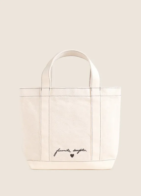 THE CANVAS MINNIE TOTE made by Favorite Daughter